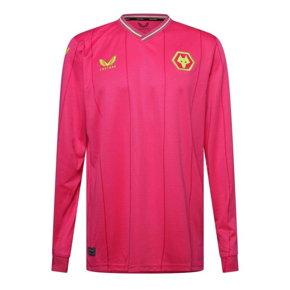 Castore Mens Wolves Long-Sleeved Goalkeeper Jersey / Beetroot Purple